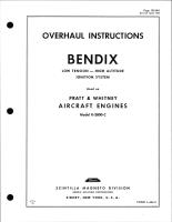 Overhaul Instructions for Bendix Low Tension - High Altitude Ignition for Pratt & Whitney R-2800-C