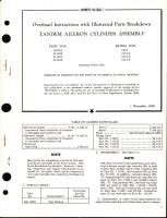 Overhaul Instructions with Illustrated Parts Breakdown for Tandem Aileron Cylinder Assembly