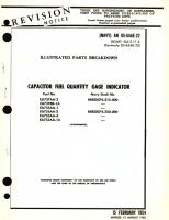 Illustrated Parts Breakdown for Capacitor Fuel Quantity Gage Indicator Parts No. EA737AA, EA737BB, EA755AA