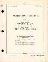 Turret Parts Catalog for Type A-9B, Navy Model 250CE-4