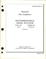 Illustrated Parts Breakdown for Electromechanical Linear Actuator - Part 34622 - Model ELA20-43