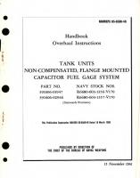 Overhaul Instructions for Tank Units Non-Compensated Flange Mounted Capacitor Fuel Gage Part No. 391006 