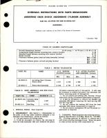 Overhaul Instructions with Parts Breakdown for Arresting Gear Shock Absorbing Cylinder Assembly - Parts 25-69026-305 and 25-69026-307