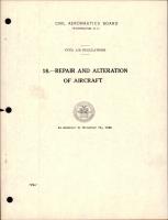 Civil Air Regulations - Repair and Alteration of Aircraft