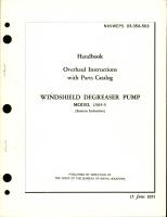 Overhaul Instructions with Parts Catalog for Windshield Degreaser Pump - Model 1505-5