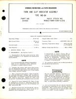 Overhaul Instructions with Parts Breakdown for Turn and Slip Indicator Assembly Type MD-8A Part No. A1400  