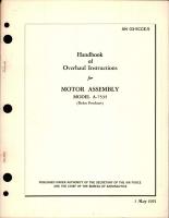 Overhaul Instructions for Motor Assembly - Model A-7535