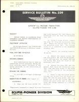 Instrument Overhaul Catalog Autosyns Oil Pressure Transmitters Type 4165