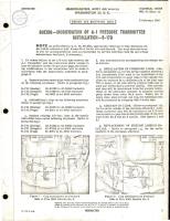 Modification of A-1 Pressure Thermometer Installation for B-17G