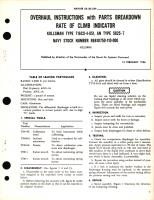 Overhaul Instructions with Parts Breakdown for Rate of Climb Indicator Kollsman Type 716CX-4-051, AN Type 5825-7