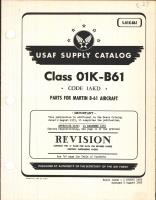Supply Catalog Parts for Martin B-61 Aircraft