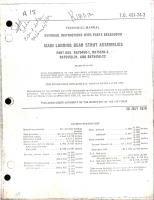 Overhaul Instructions with Parts Breakdown for Main Landing Gear Strut Assemblies - Parts RA75450-1, RA75450-2, RA75450-21, and RA75450-22