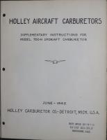Supplementary Instructions for Model 700-H Updraft Carburetor (Holley), , 
