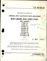 Overhaul with Illustrated Parts Breakdown for Main Landing Gear Shock Strut