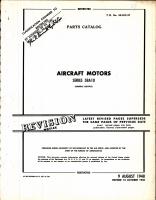 Parts Catalog for General Electric Aircraft Motors, Series 5BA10