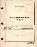 Parts Catalog for Paratainer Actuator - Part VJ-100
