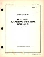 Parts Catalog for Fuel Flow Totalizing Indicator 36704-4A 