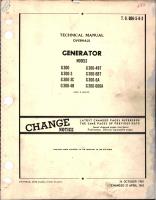 Overhaul Manual for Generator 