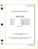 Illustrated Parts Breakdown for Servos - Parts 15620-2-A, 15620-5-A, 15633-2-A, and 15636-2-A