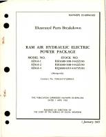 Illustrated Parts Breakdown for Ram Air Hydraulic Electric Power Package - Models AD6A-1, AD6A-2, and AD6A-4