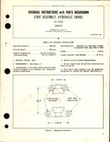 Overhaul Instructions with Parts Breakdown for Hydraulic Swivel Joint Assembly - 10-21630