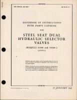 Handbook of Instructions with Parts Catalog for Steel Seat Hydraulic Selector Valves