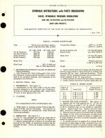 Overhaul Instructions with Parts Breakdown for Valve, Hydraulic Pressure Regulating Part No. HC-7321-15150 and HC-7321-15170