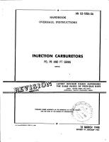 Handbook Overhaul Instructions for Injection Carburetors