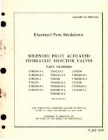 Illustrated Parts Breakdown for Solenoid Pilot Actuated Hydraulic Selector Valves Part No. 548690