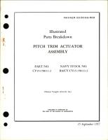 Parts Breakdown for Pitch Trim Actuator Assembly - Part CV15-158111-2 