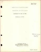 Service Parts List for Bendix-Scintilla Diaphragm Type Dry Air Pump Types SA-1 and WC-23