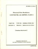 Illustrated Parts Breakdown for 200 Ampere Class A Converter - Part 28VS200Y-13 - Type MS28126-1