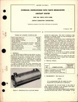 Overhaul Instructions with Parts Breakdown for Aircraft Heater - Part 30C23 - Type S-600 