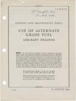 Engines and Maintenance Parts - Use of Alternate Grade Fuel for Aircraft Engines