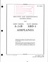 Erection and Maintenance Instructions for A-24B and SBD-5 Airplanes