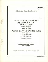 Illustrated Parts Breakdown for Capacitor Fuel and Oil Quantity Gage Power Unit and Mounting Rack