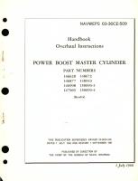 Overhaul Instructions for Power Boost Master Cylinder Part No.146620, 146877, 146998, 147965 