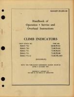 Operation, Service and Overhaul Instructions for Climb Indicators Type No. 661KN-02, 731KN-02, 731KN-04, 731KN-08, 731KNL-010