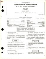 Overhaul Instructions with Parts Breakdown for Valve and Actuator Assembly - DYLZ 4884 and DYLZ 4884-1 