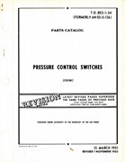 Parts Catalog for Cook Pressure Control Switches