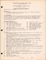 P-38 Engines (Allison V-1710) - Preparing Engine For Service