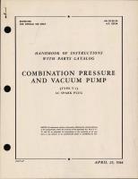 Handbook of Instructions with Parts Catalog for Combination Pressure and vacuum Pump