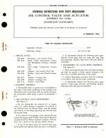 Overhaul Instructions with Parts Breakdown for Air Control Valve and Actuator Assembly No. 515984 