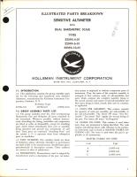 Illustrated Parts Breakdown for Kollsman Sensitive Altimeter with Dual Barometric Scale