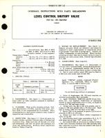 Overhaul Instructions with Parts Breakdown for Level Control Shutoff Valve Part 1321-566210M2