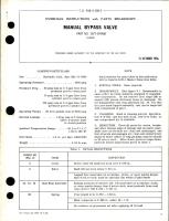 Overhaul Instructions with Parts for Manual Bypass Valve - Part 1372-559368