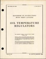 Handbook of Instructions with Parts Catalog for Oil Temperature Regulators