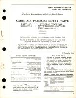 Overhaul Instructions with Parts Breakdown for Cabin Air Pressure Safety Valve - Part 103130-535-3