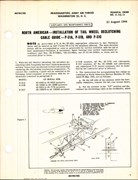 Installation of Tail Wheel Declutching Cable Guide for P-51A, B, and C