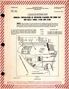 Installation of Operation Placards for Bomb Bay and Belly Tanks for A-20C and A-20G